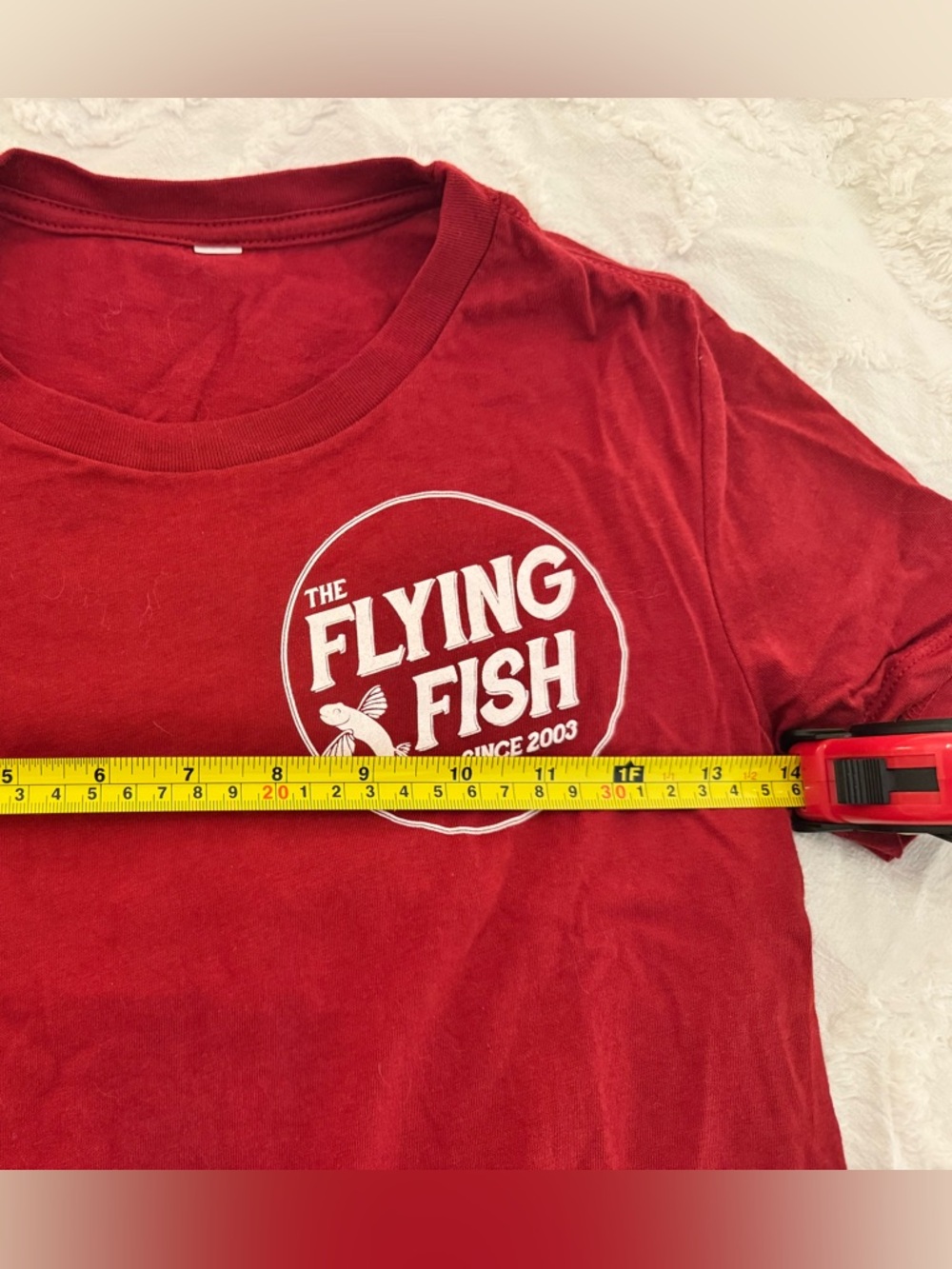 Flying Fish Red Tee w/Logo on Back & Front - Picture 6 of 8